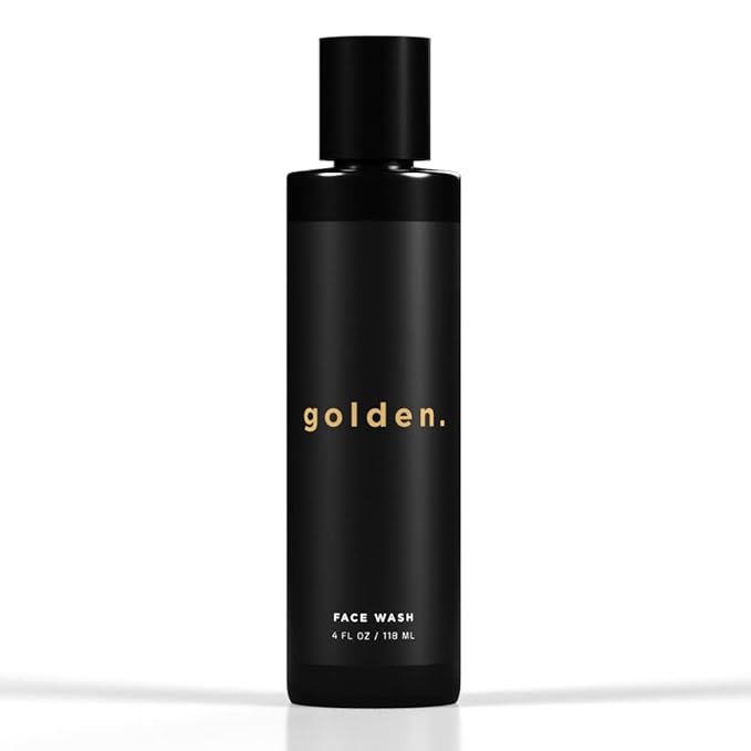 Golden Grooming Co. Men Face Wash with Aloe Vera & Vitamin E - Facial Cleanser for Men - Organic & Nature-Based - Ideal for Sensitive and Oily Skin - Rich Foaming Daily Cleanser - 4 oz.-FemmiqueWomen