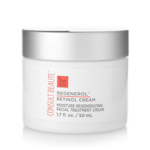 Consult Beaute - Regenerol Retinol Face Cream - Moisture Rich Regenerating Facial Daily Treatment Cream - Visibly Reduce Appearance of Fine Lines and Wrinkles - 1.7 oz.-FemmiqueWomen