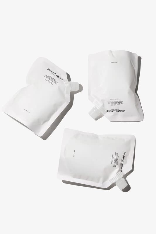 Grown Alchemist Body Cleanser REFILL Pouch: Geranium, Tangerine, Cedarwood. Gentle Body Wash that Hydrates and Cleanses Skin, 500 ml-FemmiqueWomen