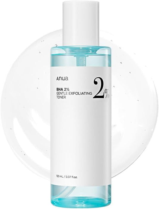 ANUA BHA 2% Gentle Exfoliating Toner, Mild Facial Exfoliant, Salicylic Acid for Pores and Sebum, Teatree Extract, Hyaluronic Acid, Ceramides (150ml / 5.07 fl.oz.)-FemmiqueWomen