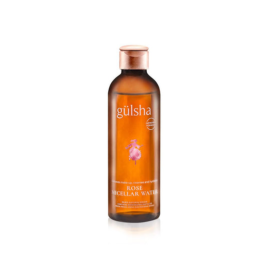 GULSHA Rose Micellar Water - Facial Cleanser & Makeup Remover, Fragrance-free Hydrating Cleanser, Softens the Skin, Formula designed in France for All Skin Types, Natural Origin, 200ml (6.76 fl oz)-FemmiqueWomen