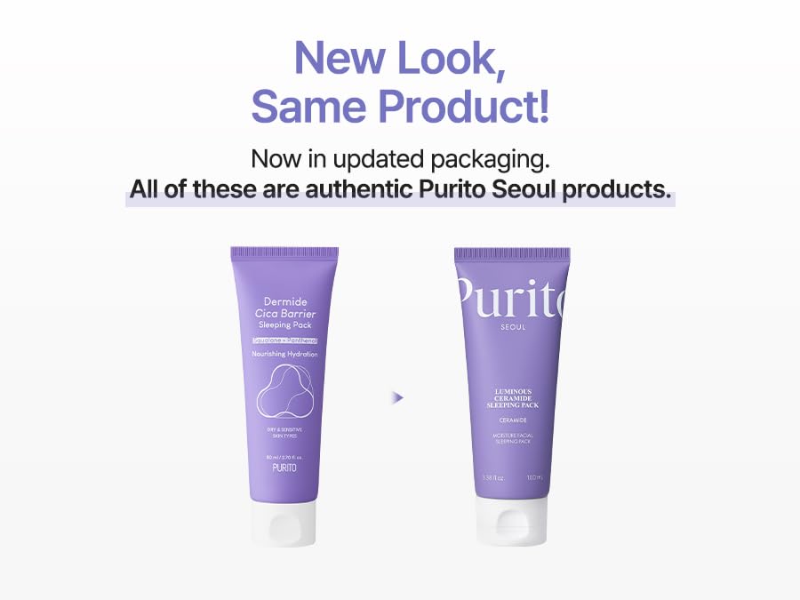 Luminous Ceramide Sleeping Pack – Overnight Recovery Cream with 3,000ppm Ceramide, Cica Complex to Calm Irritation & Redness, and Long-Lasting Hydration for Sensitive Skin, 80ml / 2.70 fl.oz-FemmiqueWomen