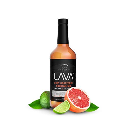 (3 Pack) LAVA Premium Skinny Paloma Mix Craft Cocktail Mixer, Ruby Red Grapefruit Juice, Key Lime Juice, Low Calorie, Ready to Use, No Artificial Sweeteners, Greyhound, Margarita-FemmiqueWomen