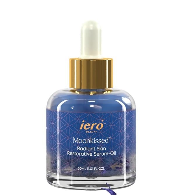 ieró Beauty Moonkissed Radiant Skincare Restorative Serum Oil | Face Moisturizer | Hydrating Face Oil | Anti Aging | Restore Suppleness | All Skin Types | Paraben & Silicone Free, 1 FL OZ/30ML-FemmiqueWomen