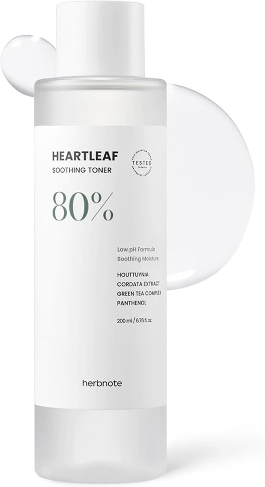 Heartleaf Soothing Moisture Toner - Low pH, 80% Heartleaf Extract, Enriched with Houttuynia Cordata & Green Tea, Clinically Tested, No Irritation - Ideal for Sensitive Skin, 6.76 f l. oz-FemmiqueWomen