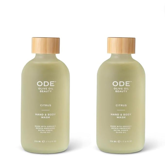 McEvoy Ranch Citrus Hand & Body Wash (2-pack) by ODE Olive Oil Beauty, Organic EVOO, California Made, Nourishing Foaming Wash-FemmiqueWomen
