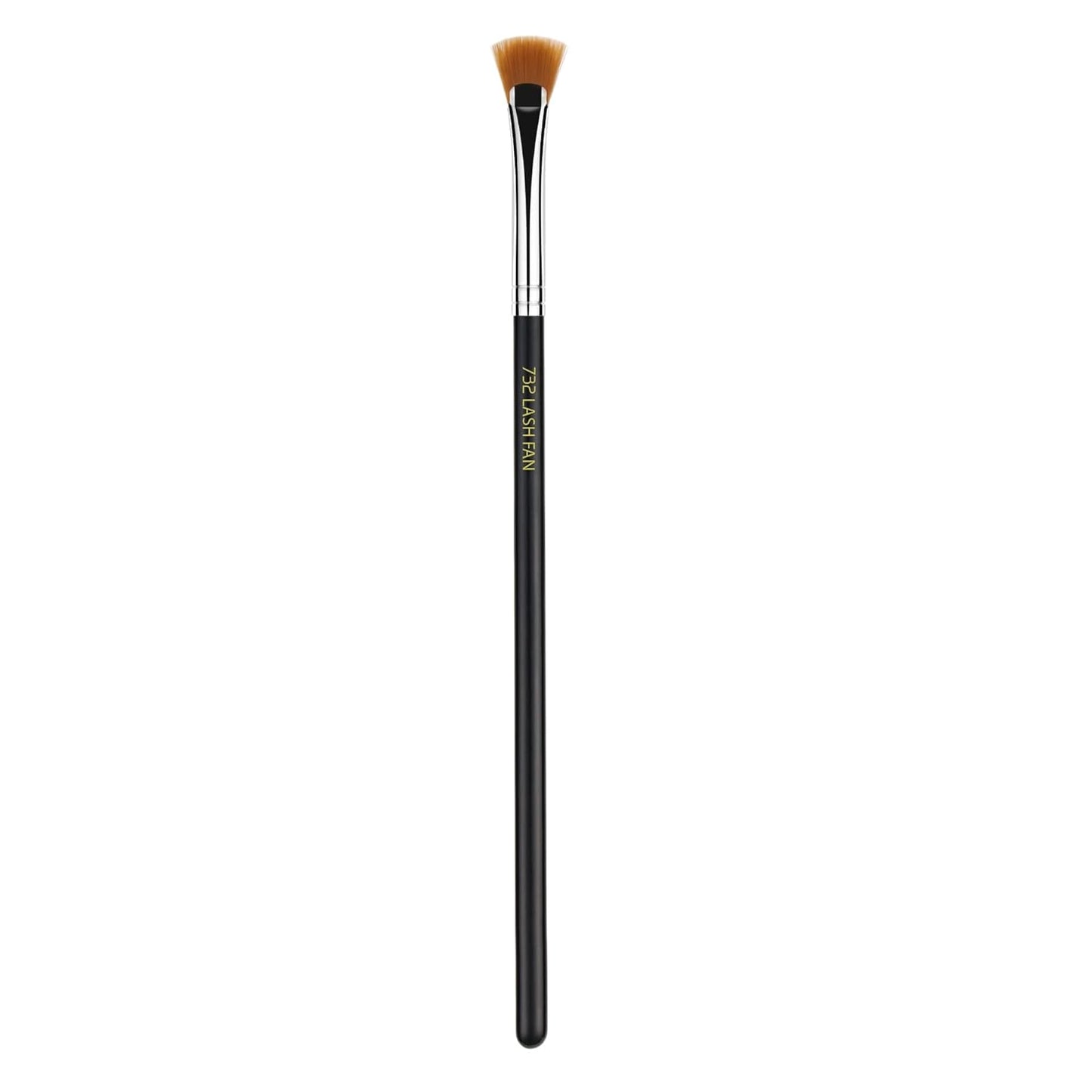 Bdellium Tools Professional Makeup Brush - Maestro Series 732 Mascara Fan - With Soft Synthetic Fibers, For Applying Mascara (Black, 1pc)-FemmiqueWomen