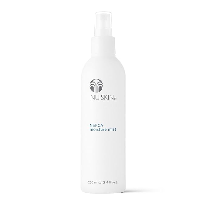 Nu Skin NaPCA Moisture Mist | Revitalizing Moisturizer & Cooling Mist with Hyaluronic Acid | Hydrating Spray for Face, Body & Hair | Sodium PCA for All Skin Types | 8 oz | 1 Pack-FemmiqueWomen