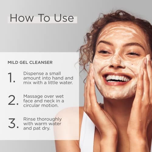 Glytone Mild Gel Cleanser - Exfoliating Face Wash for Normal to Combination Skin - With 4.7% Pure Glycolic Acid - Vegan & Fragrance-Free - 6.7 fl. oz.-FemmiqueWomen