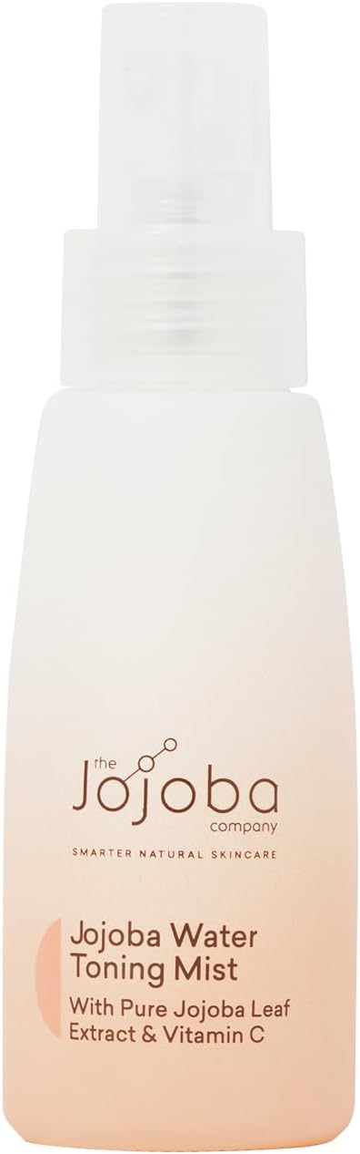 The Jojoba Company Water Toning Mist With Pure Jojoba Leaf Extract & Vitamin C - Hydrating, Toning & Firming - Antioxidant Protection - Reduces Pore Size - For Thirsty, Dehydrated & Dry Skin - 50ml-FemmiqueWomen
