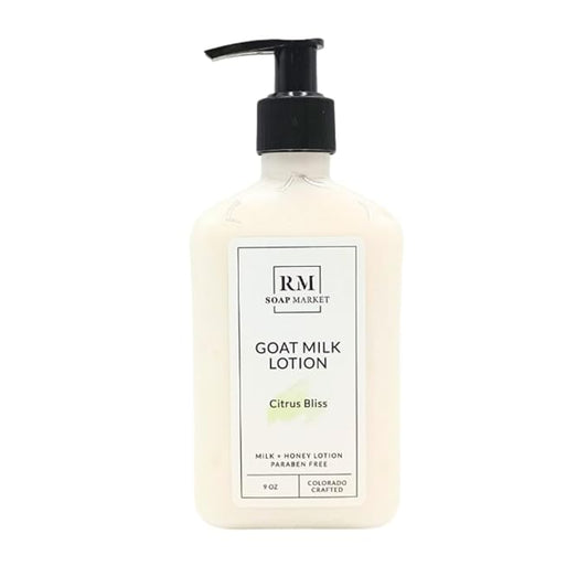 Goat Milk Lotion, Citrus Bliss Fragrance, Hydrating Lotion for Men & Women With Nourishing Goat Milk, Shea Butter, Sunflower Oil & Aloe, Packed With Vitamin A, E & Selenium, 9 Oz-FemmiqueWomen