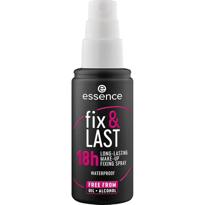 essence | Fix & Last 18H Long-Lasting Makeup Fixing Spray | All-Day Hold & Smudge Proof | Vegan & Cruelty Free-FemmiqueWomen