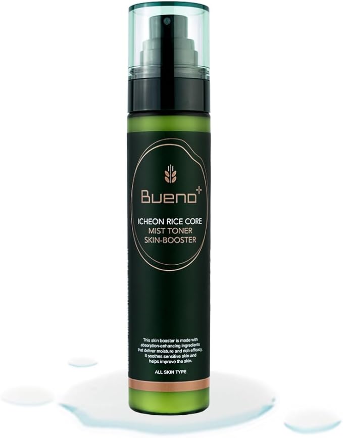 Bueno Icheon Rice Core Mist Toner, 3.55 fl.oz | Spray Toner with Icheon Rice Amino Acids for Soothing & Hydration | 100% Vegan Formula, Korean Skin Care-FemmiqueWomen