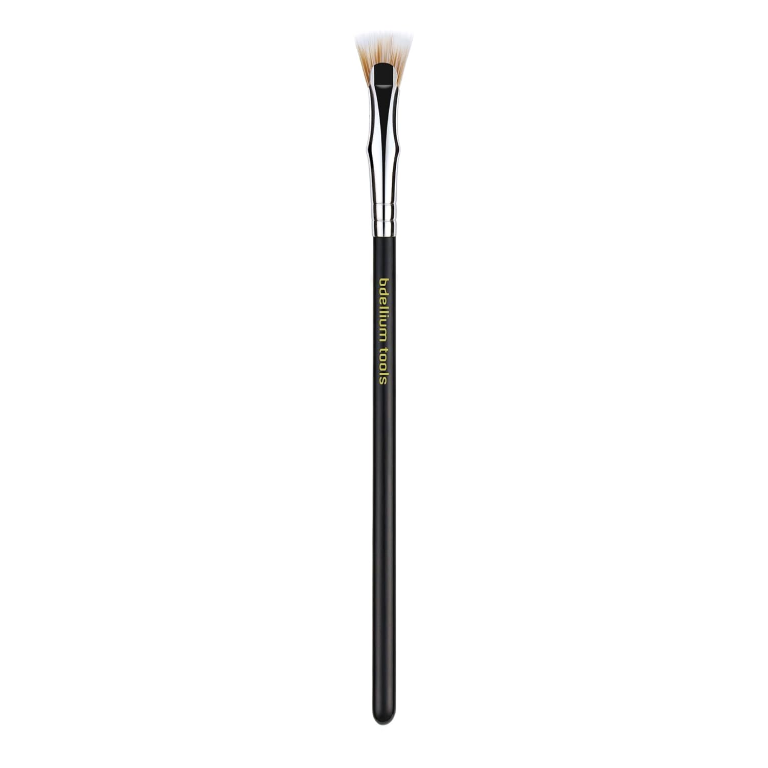 Bdellium Tools Professional Makeup Brush - Maestro Series 730 Bent Mascara Fan - With Soft Synthetic Fibers, For Applying Mascara (Black, 1pc)-FemmiqueWomen
