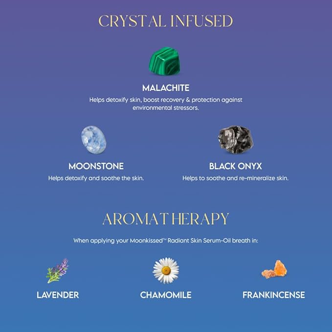 ieró Beauty Moonkissed Radiant Skincare Restorative Serum Oil | Face Moisturizer | Hydrating Face Oil | Anti Aging | Restore Suppleness | All Skin Types | Paraben & Silicone Free, 1 FL OZ/30ML-FemmiqueWomen