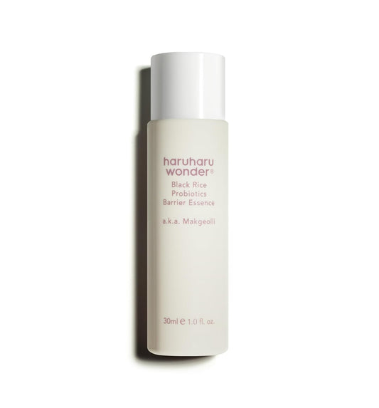 haruharu Wonder Black Rice Probiotics Barrier Essence 1.01 fl. oz., Travel Size Essence Toner to Strengthen Skin Barrier with Ceramides, Soothing, Moisturizing, Plumping, Korean Skincare-FemmiqueWomen