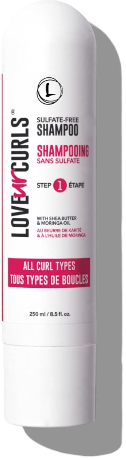 Love Ur Curls Shampoo for Curly, Wavy, Kinky Coily Hair, 8.5 oz - Sulfate Free Gentle, Moisturizing Shampoo - Hair Care Products for Soft, Smooth Curl Definition-FemmiqueWomen