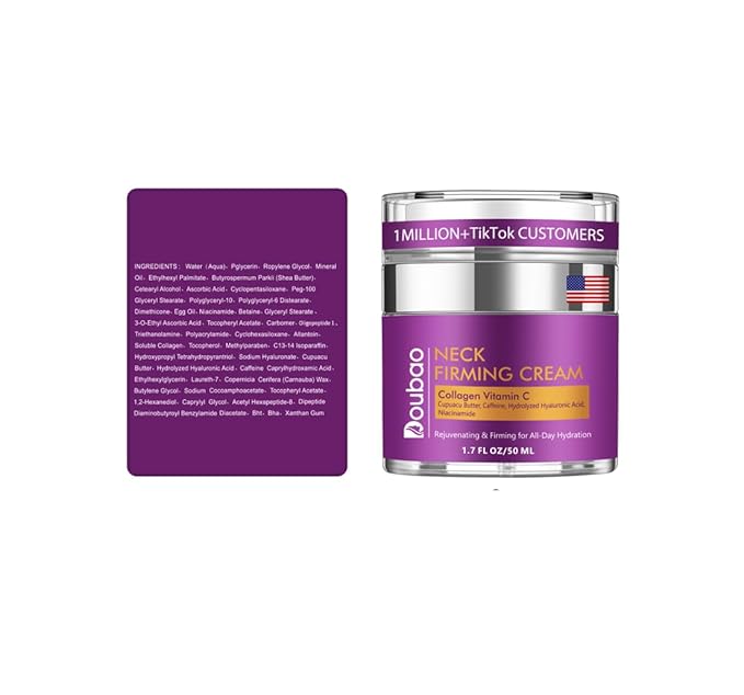 Advanced Neck Firming Cream – 3% Retinol & Hyaluronic Acid for Wrinkle Reduction, Lifting & Skin Tightening – Anti-Aging Moisturizer for Face, Neck & Décolleté – Deep Hydration, 1.7 FL OZ-FemmiqueWomen