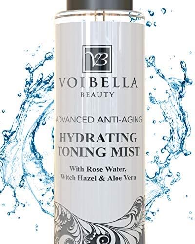 Organic Hydrating Toner for Face Anti-Aging - Rose Water, Witch Hazel & Aloe Vera Toning Facial Mist for Women. Natural Skin Moisturizing Rosewater Spray. Oil Free, Pure, Fresh & Pore Tight-FemmiqueWomen