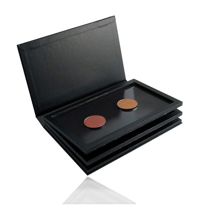 3-Layer Book Shaped Magnetic Eyeshadow Palette Large Empty Makeup Storage Box-FemmiqueWomen