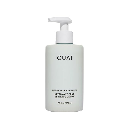 OUAI Detox Facial Cleanser - Deep Cleansing Face Wash with Glycolic Acid, Niacinamide & PHA - Removes Sweat, Dirt & Oil Without Drying - Gentle Face Cleanser for Post-Workout (7.8 Fl Oz)-FemmiqueWomen
