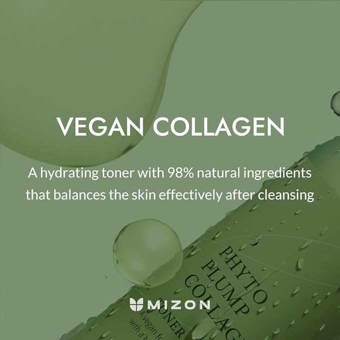MIZON Phyto Plump Collagen TONER, Plant Collagen with Adenosine, Vegan Formula, Hydrating, Anti-Wrinkle Care (150 ml/5.07 fl oz)-FemmiqueWomen