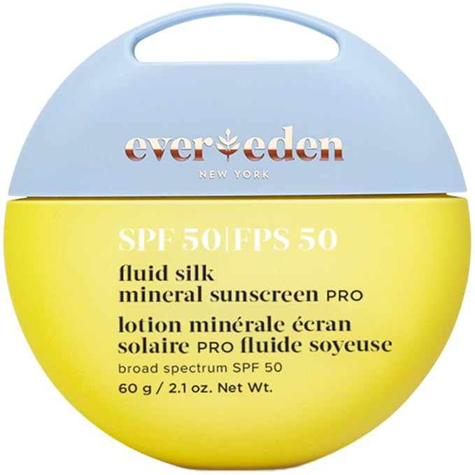 Evereden SPF50 Fluid Silk Mineral Kids Sunscreen: Clean Cooling Non-Nano UVA, UVB, & IR Protection for Sensitive Skin - Sheer, Lightweight, & Waterproof for Up to 40 Mins - Beach Day Toddler Sunscreen-FemmiqueWomen