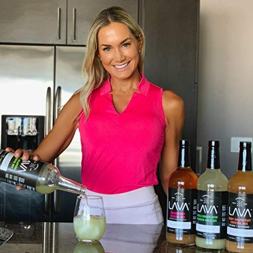 (3 Pack) LAVA Premium Skinny Paloma Mix Craft Cocktail Mixer, Ruby Red Grapefruit Juice, Key Lime Juice, Low Calorie, Ready to Use, No Artificial Sweeteners, Greyhound, Margarita-FemmiqueWomen