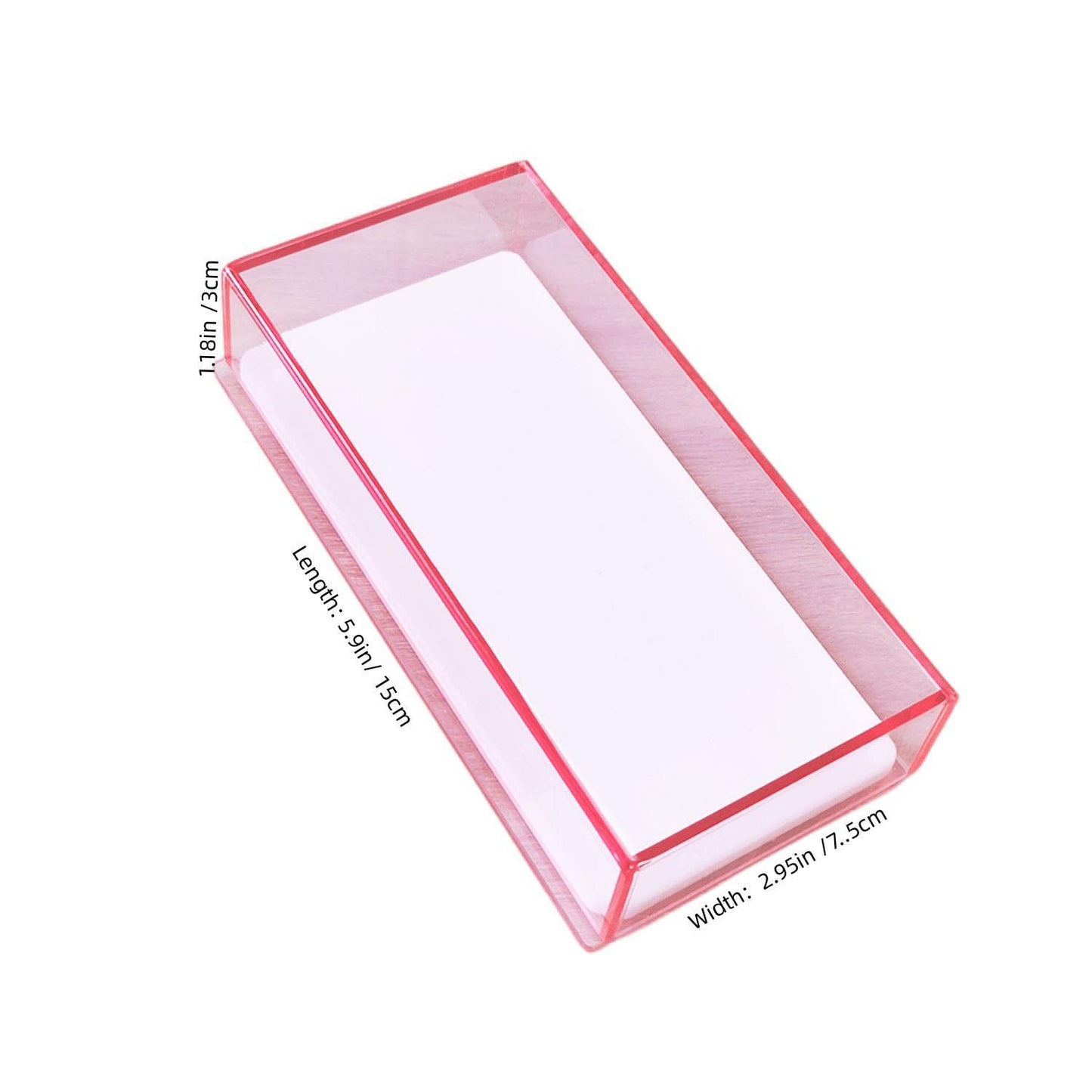 Eyelash Grafting Pallet with Cover, Dust-proof Acrylic Lash Tile holder, Eyelash Extensions Storage Gasket Pads (Transparent Pink S)-FemmiqueWomen