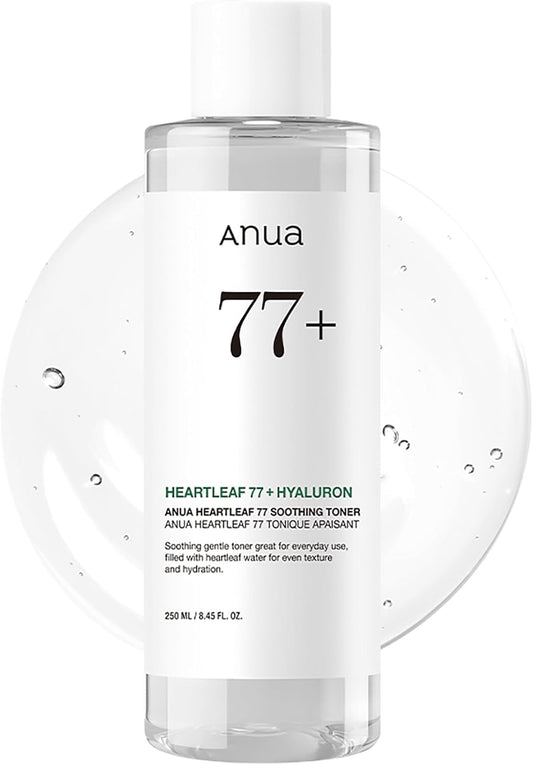 Anua Heartleaf 77 Soothing Toner I pH 5.5 Trouble Care, Calming Skin, Refreshing, Hydrating, Purifying, Cruelty Free, Vegan,(250ml / 8.45 fl.oz.)-FemmiqueWomen