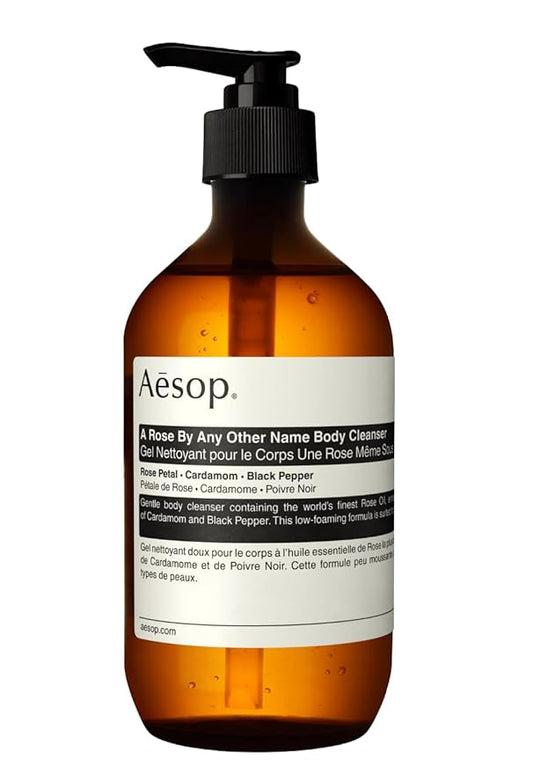 Aesop A Rose By Any Other Name Body Cleanser | Gentle Body Cleanser with Rose Petal Oil & Skin-Softening Botanicals | 16.9 oz / 500mL-FemmiqueWomen
