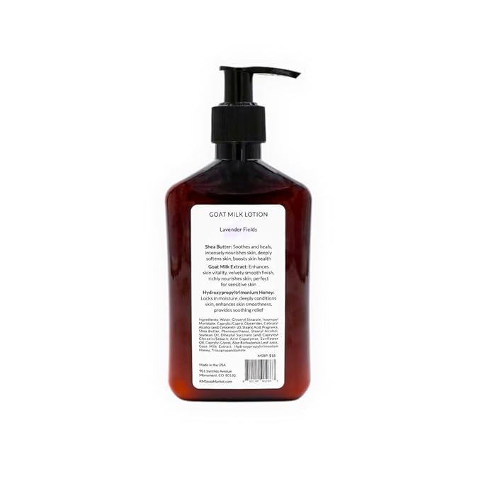 Goat Milk Lotion, Lavender Fields Fragrance, Hydrating Lotion for Men & Women With Nourishing Goat Milk, Shea Butter, Sunflower Oil & Aloe, Packed With Vitamin A, E & Selenium, 9 Oz-FemmiqueWomen
