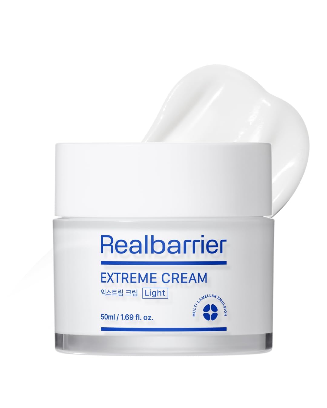 Real Barrier | Extreme Cream Light | Lightweight Daily Soft Face Moisturizer | Facial Moisturizing Cream with Hyaluronic Acid & Ceramides | Sensitive Skin Barrier Korean Skin Care | 1.69 fl oz (50ml)-FemmiqueWomen