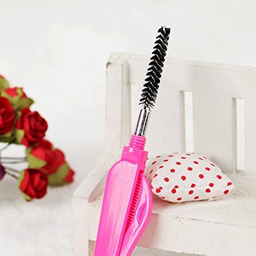 4Pcs Eyelash Comb Folding 2 In 1 Eyelash Brush Eyebrow Comb Makeup Tools (Random Color)-FemmiqueWomen