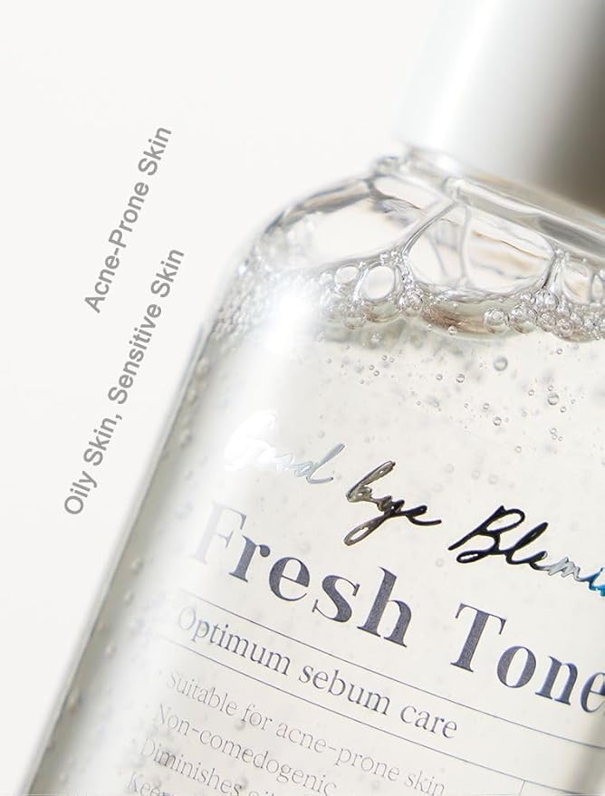 MIZON Goodbye Blemish Fresh Toner, BHA, Niacinamide for Excessive Sebum, Troubled Skin, Acne Treatment, Breakout Treatment, Korean Skincare, Acne Spot Treatment, Smooth Skin (120ml/4.05 fl. oz.)-FemmiqueWomen