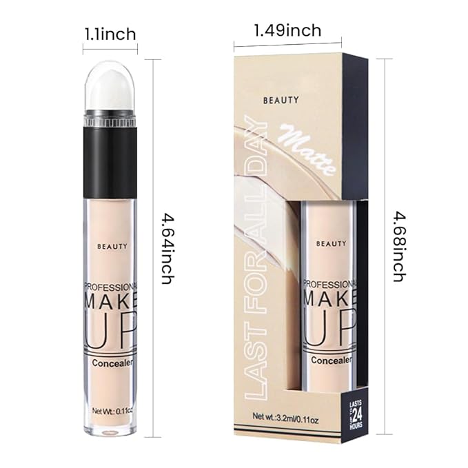 1 Pack Liquid Foundation Cream for Face Makeup,Durable Full Coverage Matte Concealer Make Up,Oil Control & Waterproof Base Primer -0.35 Fl.Oz (02#)-FemmiqueWomen