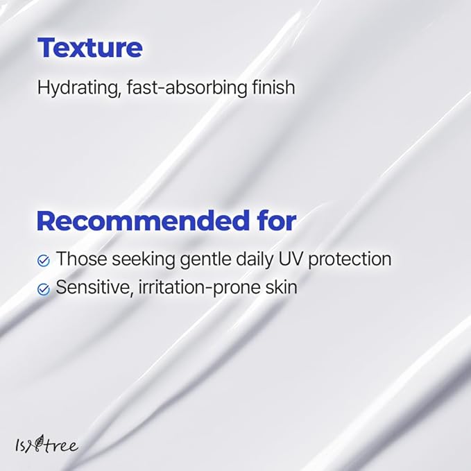 ISNTREE Hyaluronic Acid Daily Sun Gel 50ml, 1.69 fl oz | SPF 30 | Korean Skincare | Moisturizing | No White Cast | Lightweight | Mild Formula | Daily SPF | Korean Sunscreen | Broad Spectrum-FemmiqueWomen