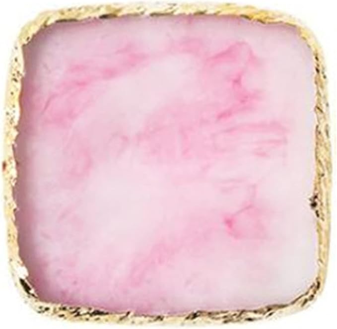 1 Piece Nail Art Palette Nail Polish Palette Mixing Palette Makeup Plate Nail Plate for Nail Art Nail Tip Holder Nail Art Display (pink square)-FemmiqueWomen