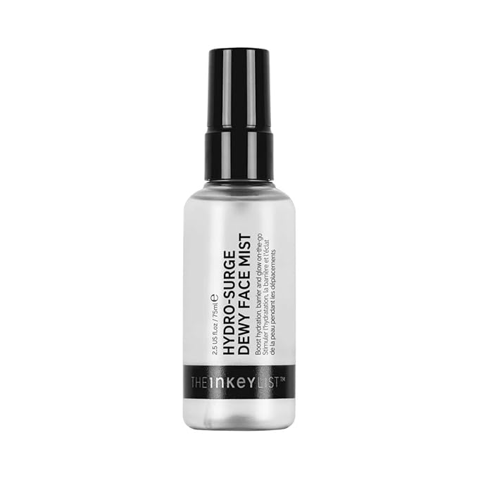 The INKEY List Hydro-Surge Dewy Face Mist 2.6 fl oz, Hydration Boosting Spray, Fragrance-Free & Alcohol-Free, Gentle Formula for Sensitive Skin, On-The-Go Application, Vegan Friendly-FemmiqueWomen