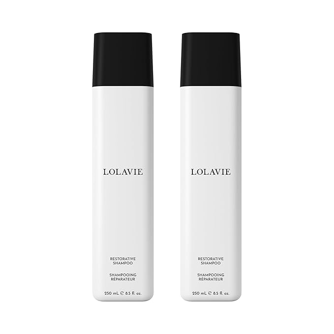 LolaVie Restorative Shampoo - 8.5 oz, 2 Pack - Repairs Look of Damage, Protects from Breakage, Reduces Frizz for 12x Softer, Smoother Hair - Gentle, Color Safe - All Hair Types-FemmiqueWomen