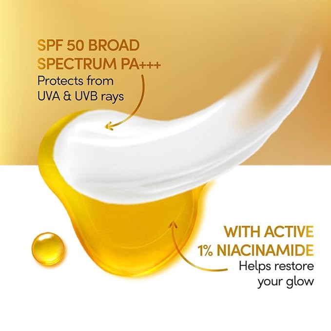 POND-S. Sun Miracle Body Lotion, SPF 50 PA+++, 90 ml, UVA/UVB Protection, 1% Niacinamide, Lightweight, No White Cast 3.0 Fl.oz.-FemmiqueWomen