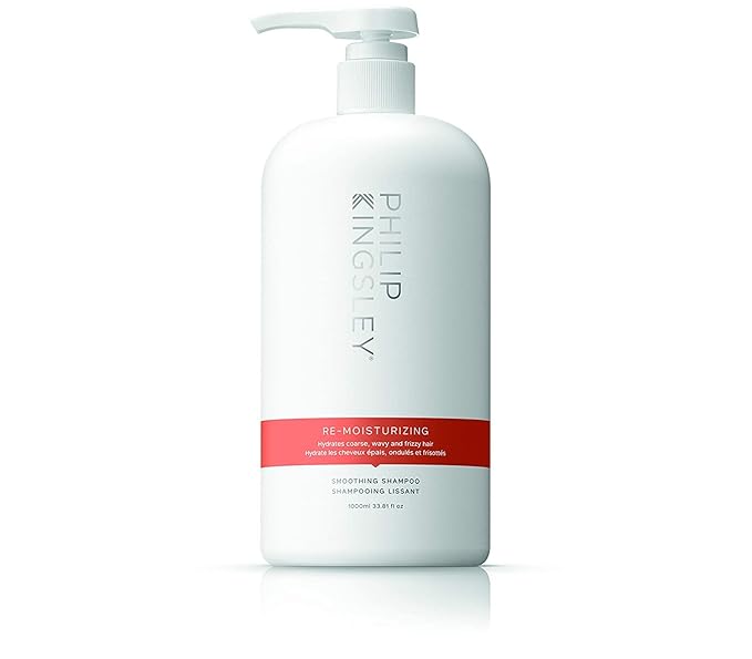 PHILIP KINGSLEY | Re-Moisturizing Smoothing Shampoo | For Curly, Frizzy, Wavy, Dry, Coarse Hair Types | Hydrating Shampoo that Re-Moisturizes and Smooths Hair | 33.8oz-FemmiqueWomen