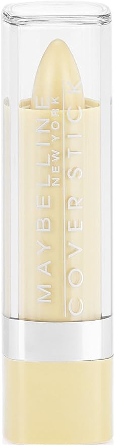 Maybelline New York Cover Stick Corrector Concealer, Yellow Corrects Dark Circles, 0.16 oz.