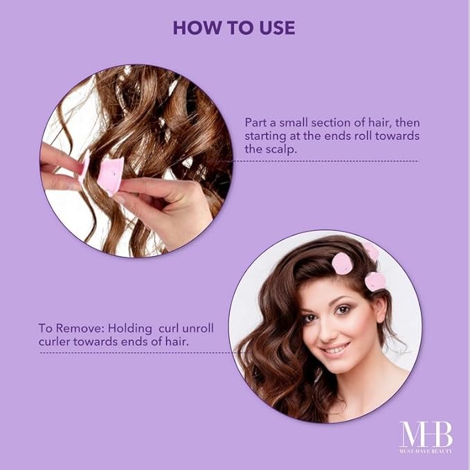 24pc Heatless Curling Pods - Silicone Hair Rollers For No Damage Heatless Curls, Heatless Curlers Value Pack, Overnight Hair Curlers For Versatile Hairstyling (PASTEL)-FemmiqueWomen