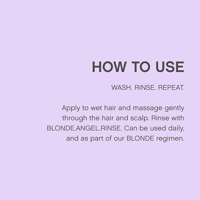 KEVIN.MURPHY BLONDE.ANGEL.WASH - Blonde Shampoo - Purple Shampoo for Blonde & Grey Hair - Colour Enhancement Hair Care - Colour Safe - Paraben & Sulphate Free - 250 mL /8.4 fl oz-FemmiqueWomen
