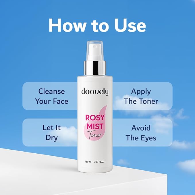 Rosy Mist Hydrating Toner – 150ml, Rose Water Spray for Face | Refreshing Toner & Face Mist Hydrating Spray for Glowing Skin, Instant Hydration, and Natural Radiance – All Skin Types.-FemmiqueWomen