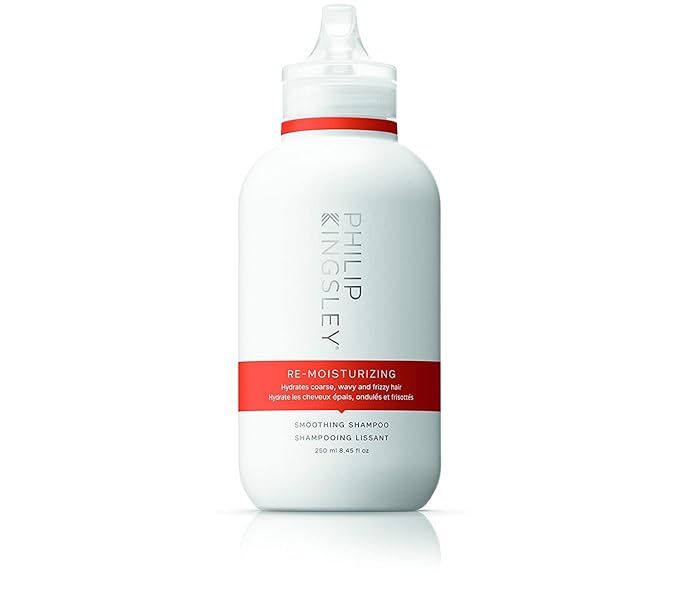 PHILIP KINGSLEY | Re-Moisturizing Smoothing Shampoo | For Curly, Frizzy, Wavy, Dry, Coarse Hair Types | Hydrating Shampoo that Re-Moisturizes and Smooths Hair | 8.4oz-FemmiqueWomen