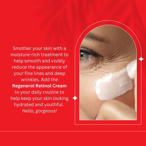 Consult Beaute - Regenerol Retinol Face Cream - Moisture Rich Regenerating Facial Daily Treatment Cream - Visibly Reduce Appearance of Fine Lines and Wrinkles - 1.7 oz.-FemmiqueWomen