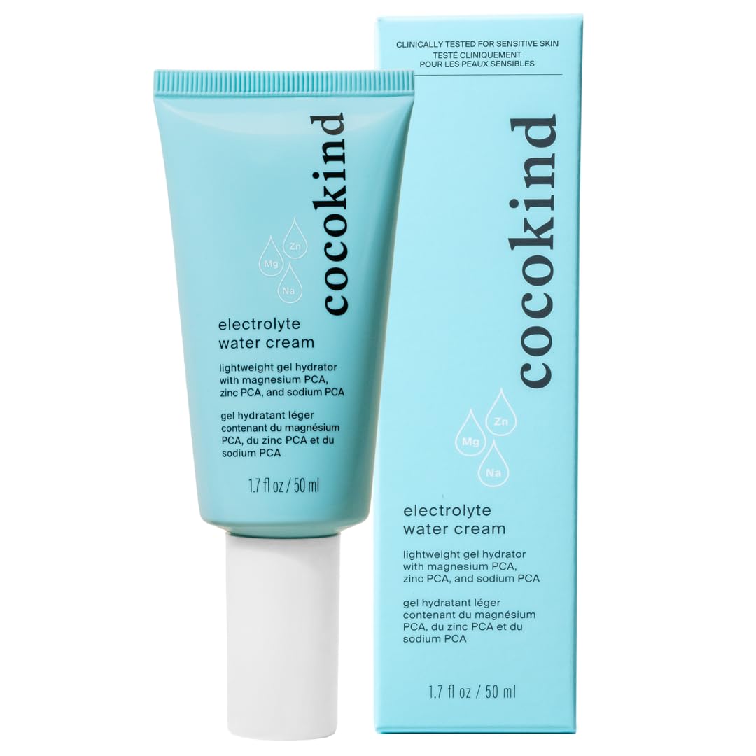 Cocokind Electrolyte Water Cream | Lightweight Water Gel Moisturizer | Balanced Hydrating Day Cream for All Skin Types | 1.7 Fl Oz-FemmiqueWomen