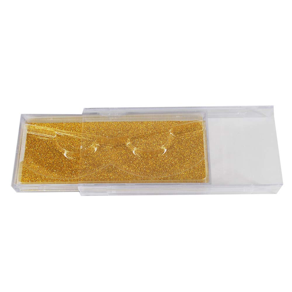 20pcs empty lash case packaging wholesale empty eyelash tray box gold (gold)-FemmiqueWomen